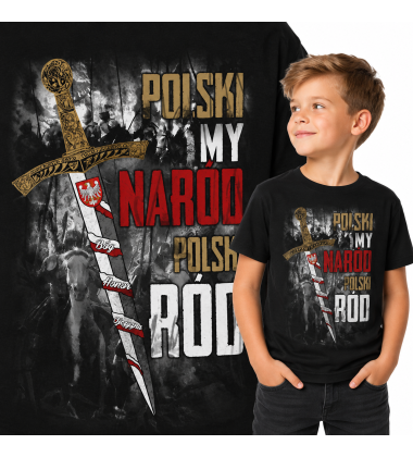 koszulka dziecięca Patriotyczna  POLSKA PIASTOWSKA 2